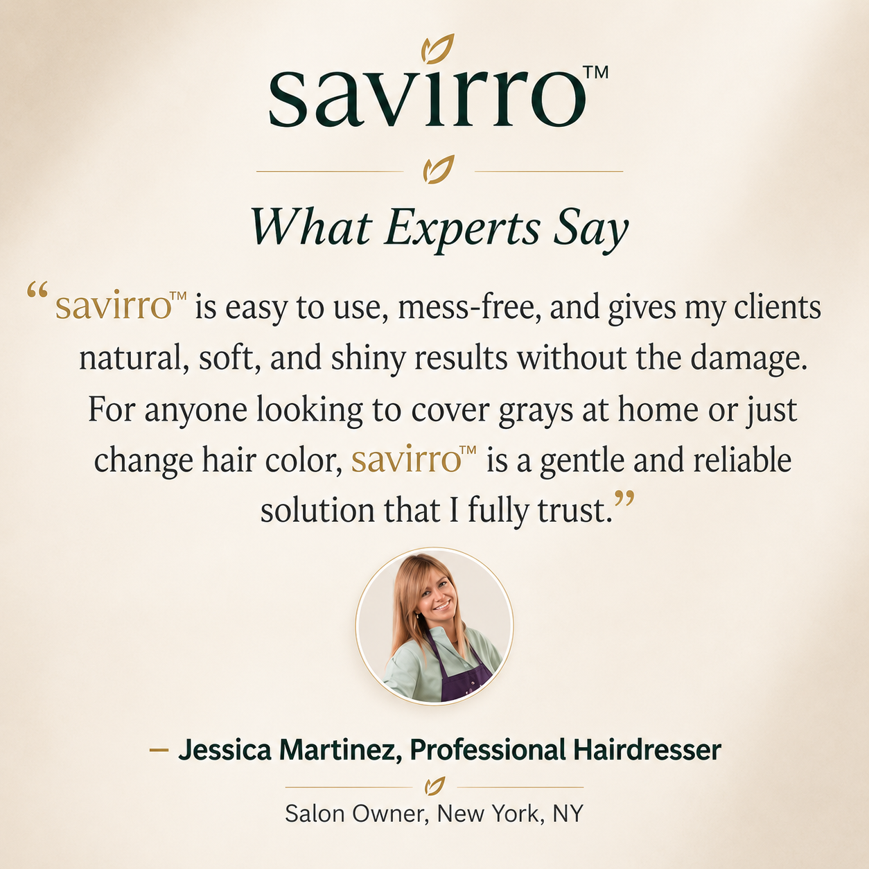 Professional hairdresser expert review of savirro